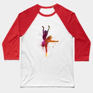 Classical ballet girl in watercolor Baseball T-Shirt